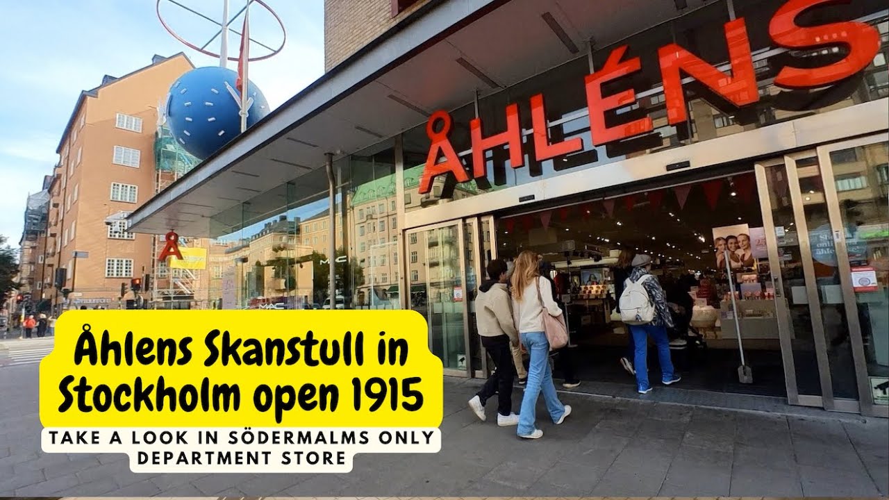 &Aring;hlens from 1915 Department store in Skanstull Stockholm Sweden is one of oldest department stores