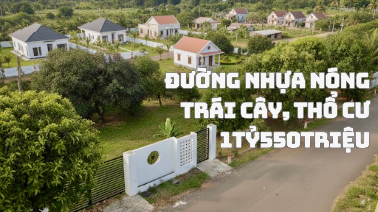 ☘️Nằm Giữa HAI Thị Trấn Đất Vườn Trái cây Đường Nhựa Lớn Thổ Cư Sẵn 1Tỷ550Triệu Tại BRVT