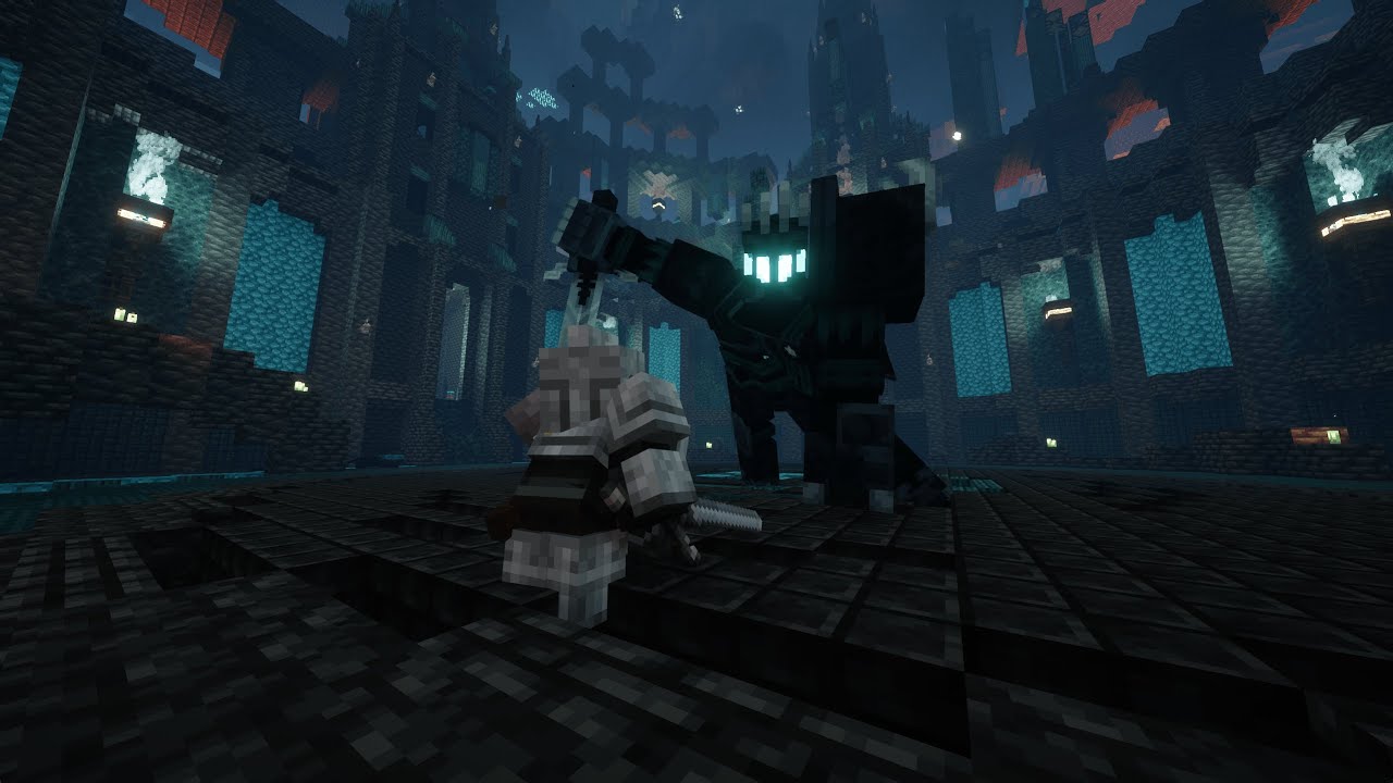 Minecraft: Bosses' Rise - Underworld Knight Boss Fight (4K 60FPS)