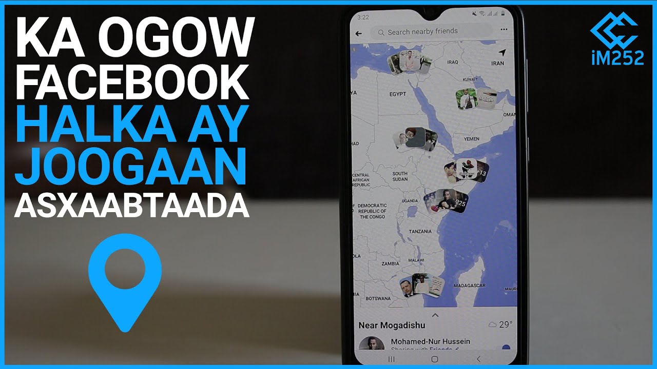 Facebook ka ogow halka ay joogaan asxaabtaada.
