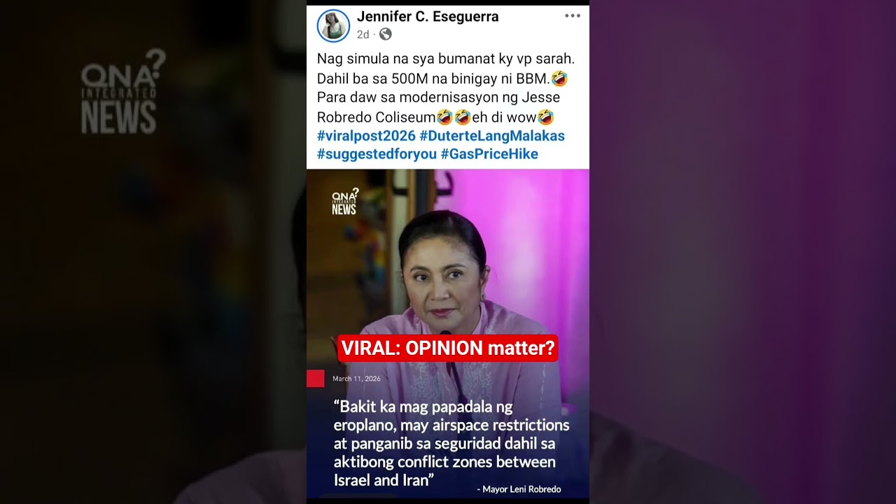 MAYOR LENI MAY PINAPATAMAAN? #viralvideo