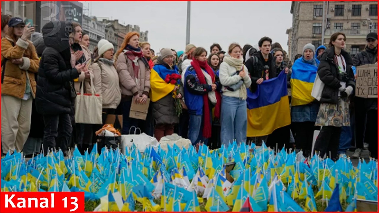 Live from central Kyiv on the fourth anniversary of start of Russia's full-scale invasion of Ukraine