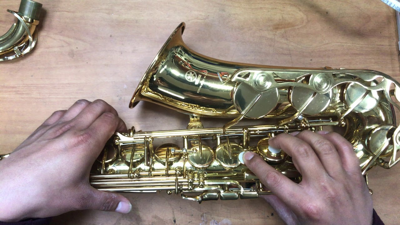 색소폰수리 - 저음소리가 안날때 점검하는 방법  saxophone repair G# key