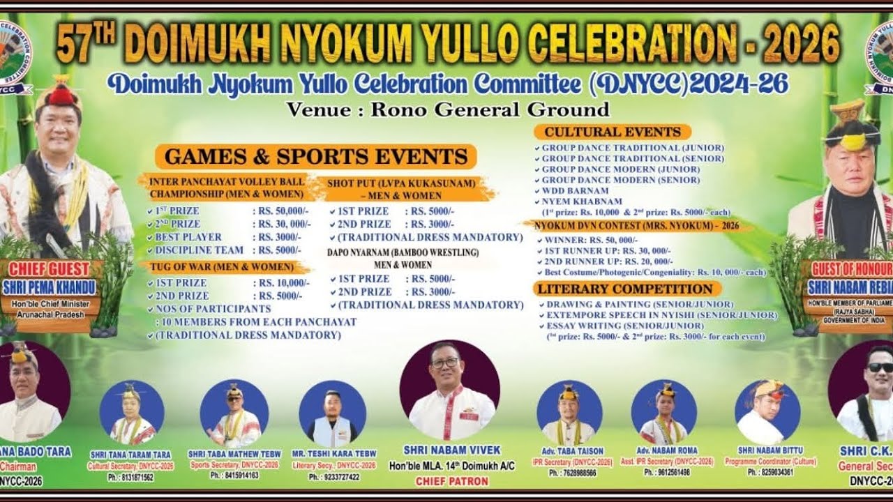 Arunachal Pradesh || Doimukh || Nyishi tribe festival (Nyokum).hvmpbo nyokum 👍#northeastindia.