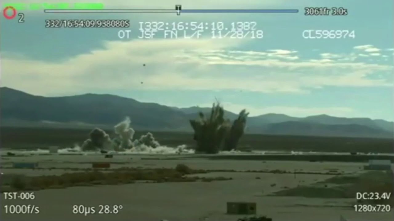 F-35 PavewayIV 5 release & hitting the moving target