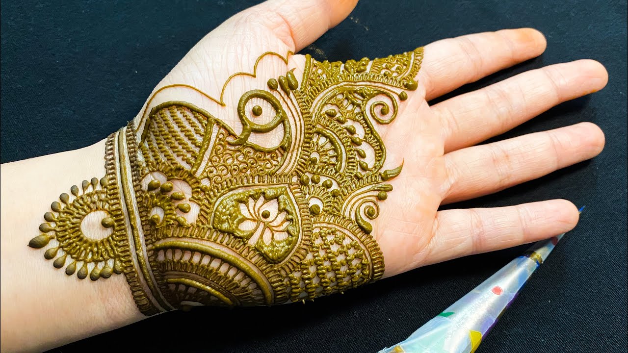 TRADITIONAL RAJASTHANI BRIDAL HENNA MEHNDI DESIGN FOR | FULL HAND MARWARI MEHANDI 2021
