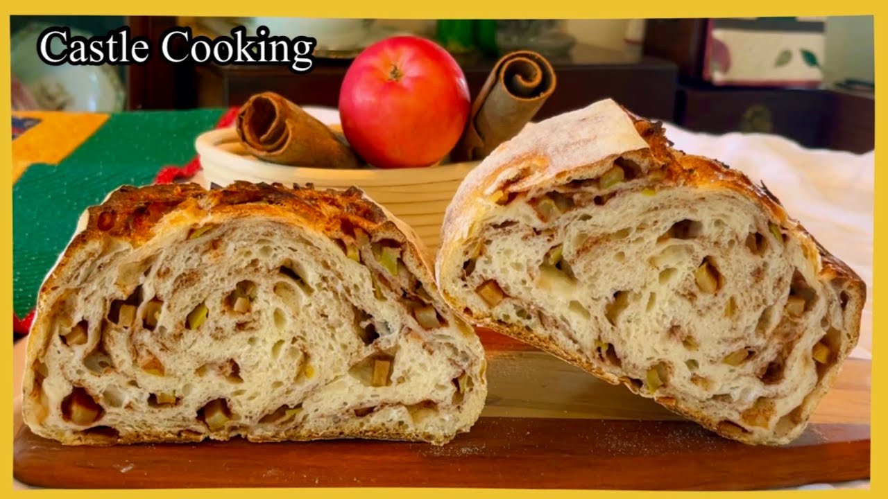 Best Apple Cinnamon Sourdough Bread / Apple Cinnamon Sourdough Bread Recipe 천연발효 사과 시나몬빵