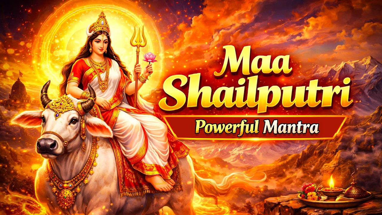 Chaitra Navratri Day 1 Maa Shailputri Mantra | ॐ देवी शैलपुत्र्यै नमः |108 Times | Peaceful Chanting