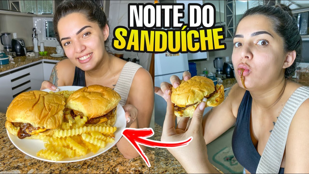TRANSFORMEI MINHA CASA NUMA HAMBURGUERIA - NOITE DO SANDUÍCHE!