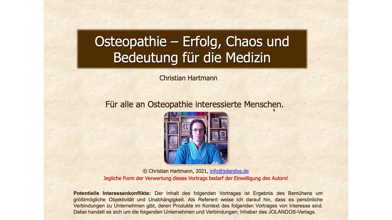 Osteopathie: Erfolg, Chaos und Bedeutung für die Medizin.