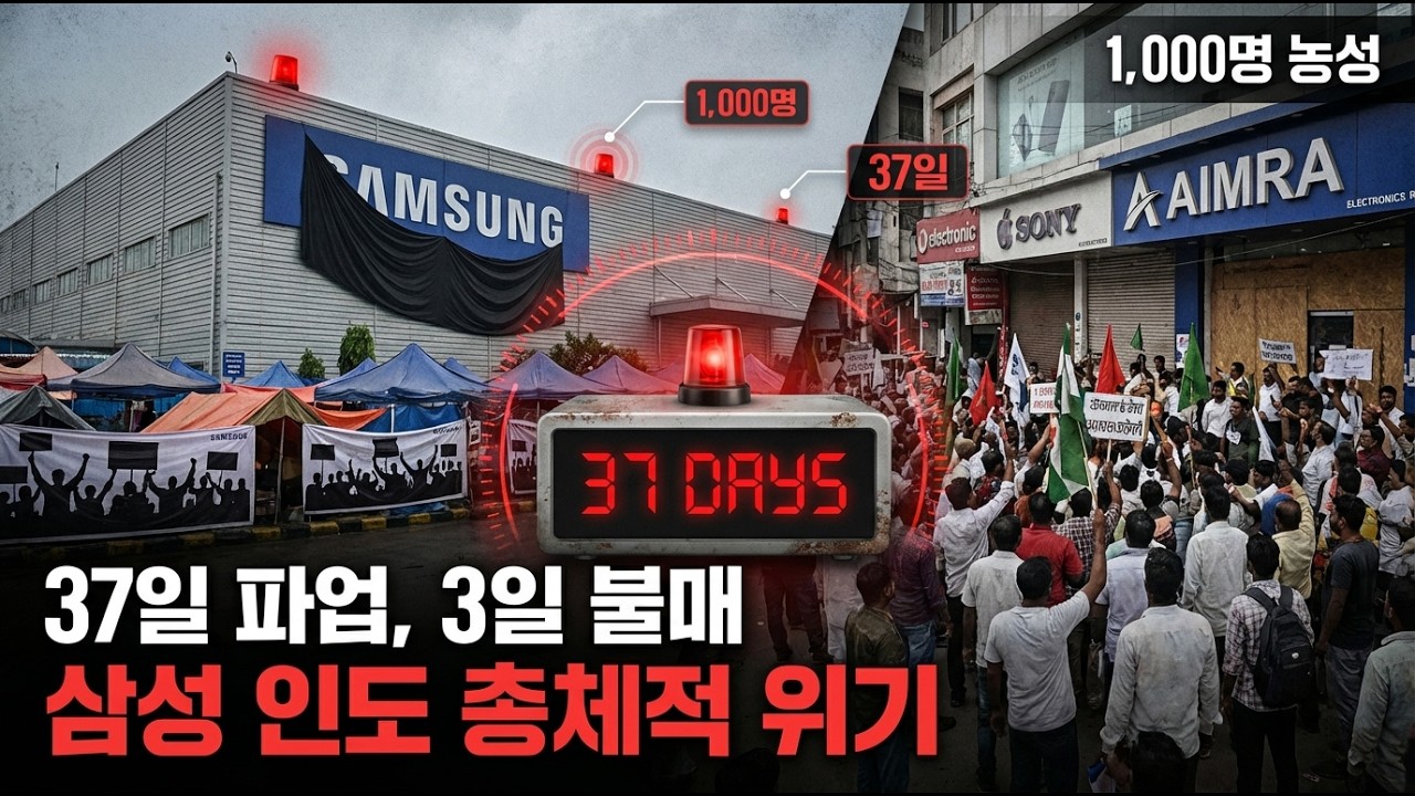 삼성 인도 공장, 파업에 불매까지 터졌다