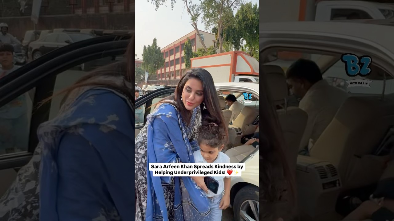 Sara Arfeen Khan Brings Smiles by Supporting Underprivileged Kids! 💖✨#buzzzookascrolls #celebrity