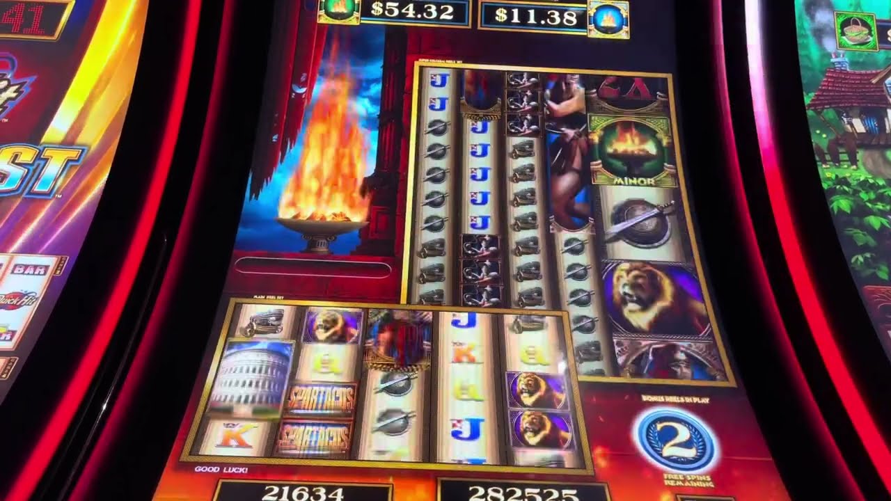 Massive Win Two Jackpots Hand Pay Same Day on Spartacus and Sprint Festival Slot Machines