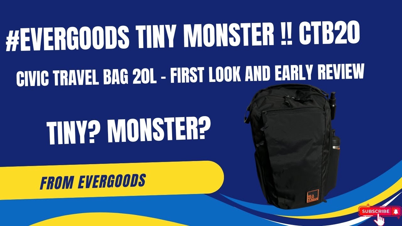 #evergoods Civic Travel Bag 20L !! It’s back in stock !!! #edc #CTB20