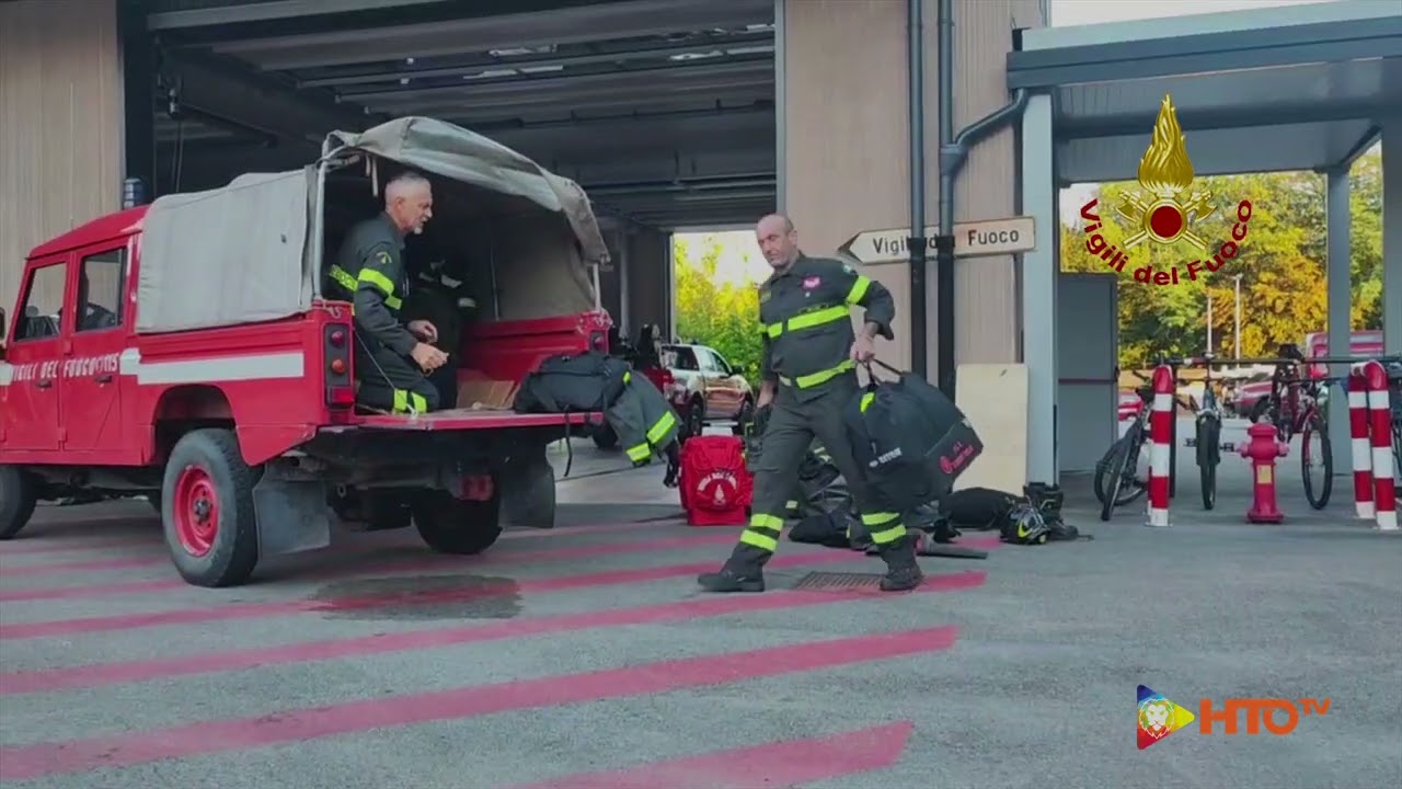 Maltempo Marche - Belluno, Partenza degli automezzi della  colonna mobile regionale - www.HTO.tv