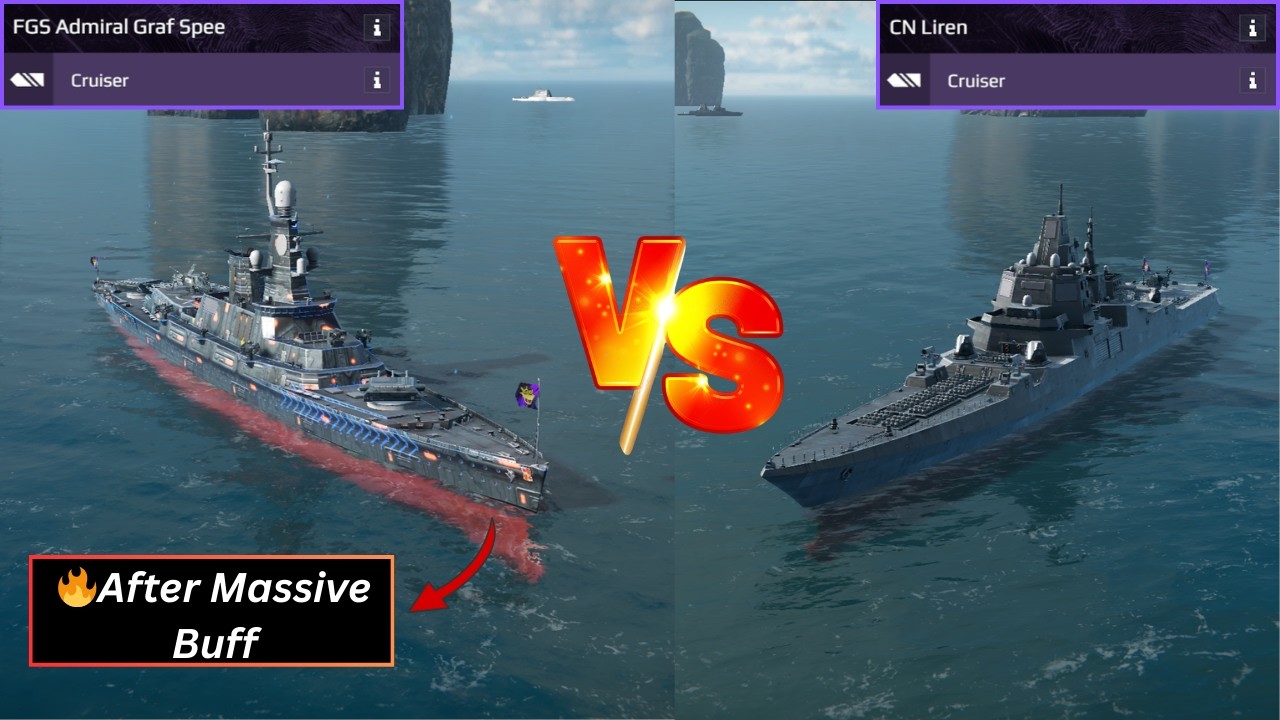 🔥Admiral Graf Spee After Buff Better Than?? CN Liren - Modern Warships