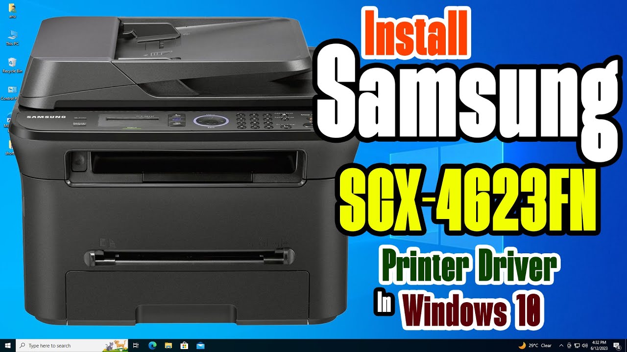 Как загрузить и установить драйвер принтера Samsung SCX-4623FN на ПК или ноутбук с Windows 10 🖨️