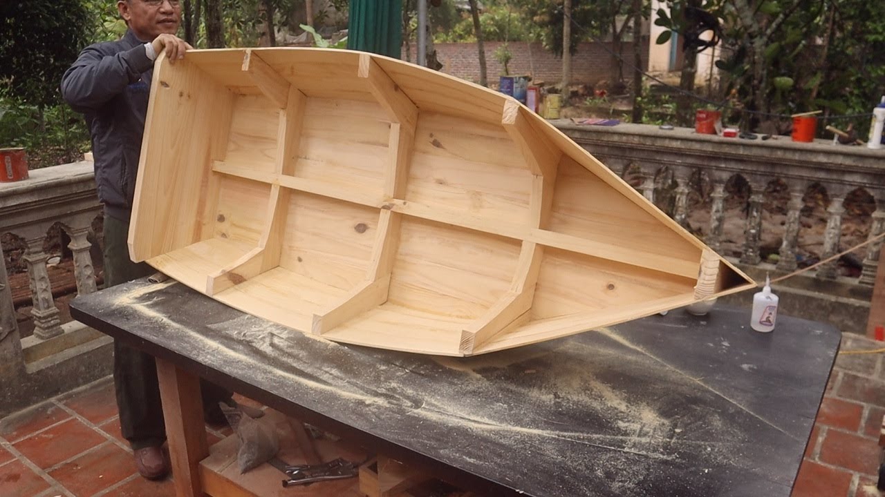 Woodworking Skills Creative New Projects // Build a Boat Out Of Pine Wood, DIY - How To