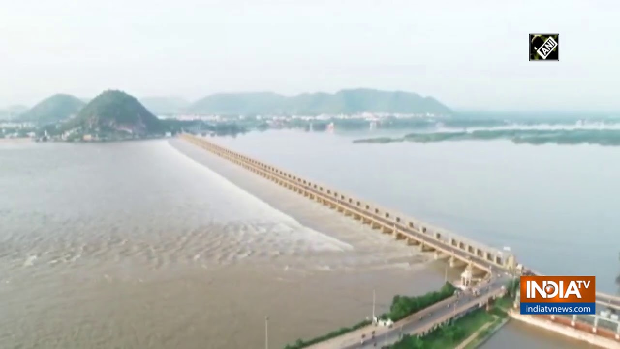 Watch: Water from Prakasam Barrage in Vijayawada released into Krishna canals