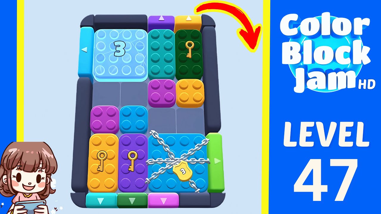 Color Block Jam Level 47 Solution Walkthrough