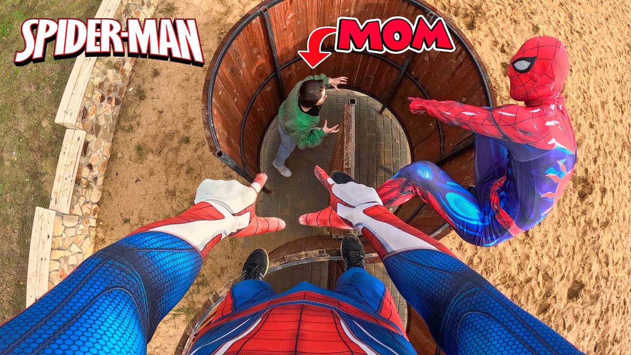 WHAT IF SPIDER-MAN BROS TRIED TO ESCAPE THEIR ANGRY MOM (Parkour POV)