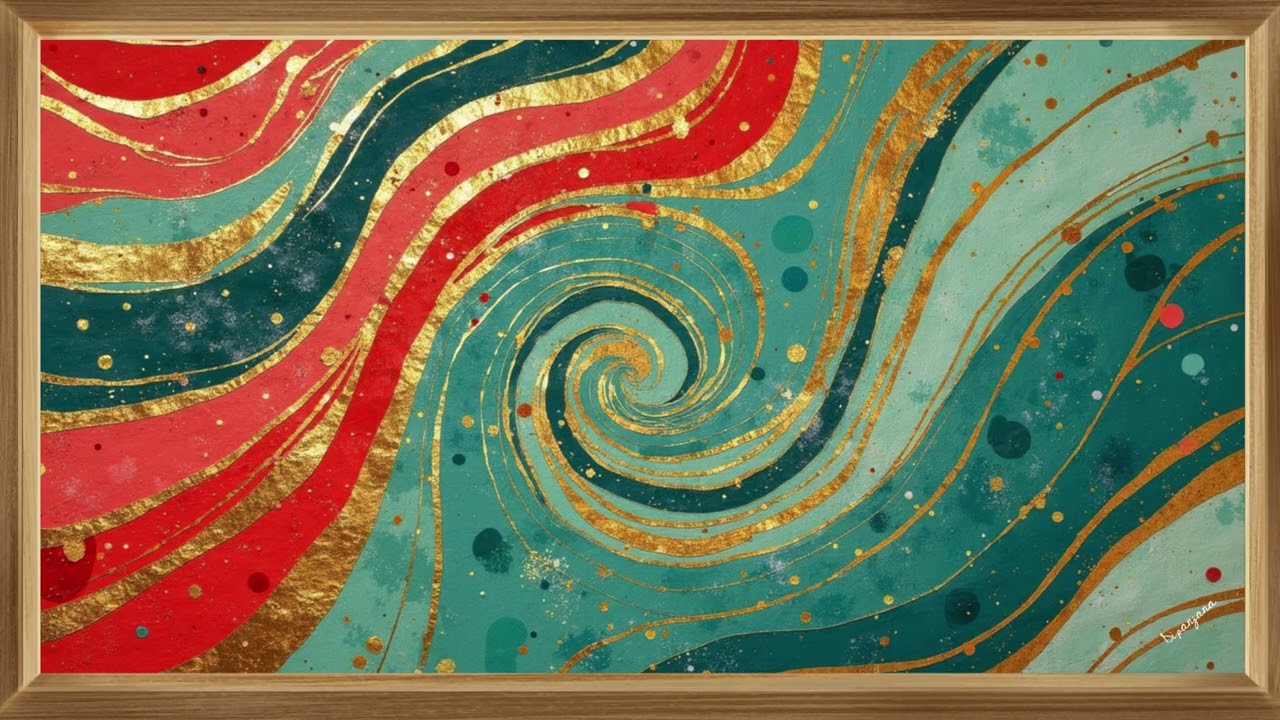 Energy Flow for Wellness Connection | Abstract Healing Art | Frame TV Art Gallery