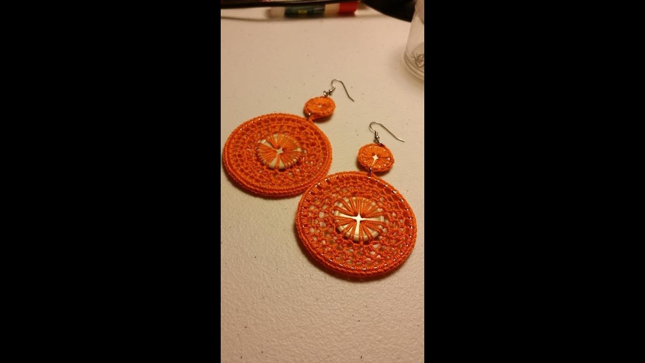How To - Awesome Crochet Button Earrings & Bracelet