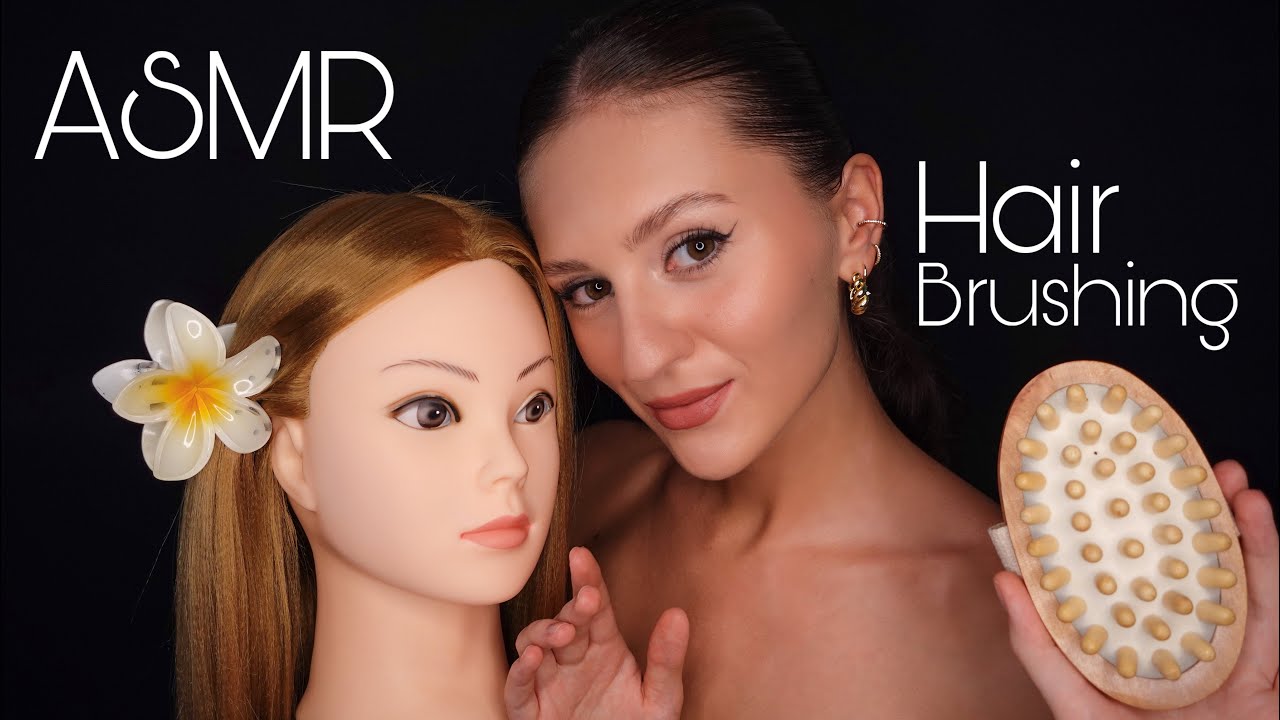 ASMR Hair Brushing, Hair Play & Soft Whispers 🥰