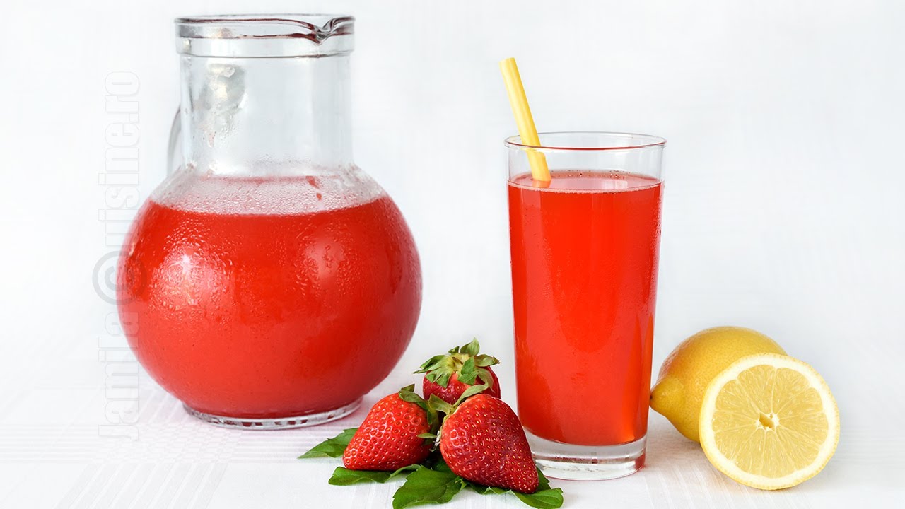 Limonada cu capsuni, bautura mea racoritoare preferata pentru vara | JamilaCuisine