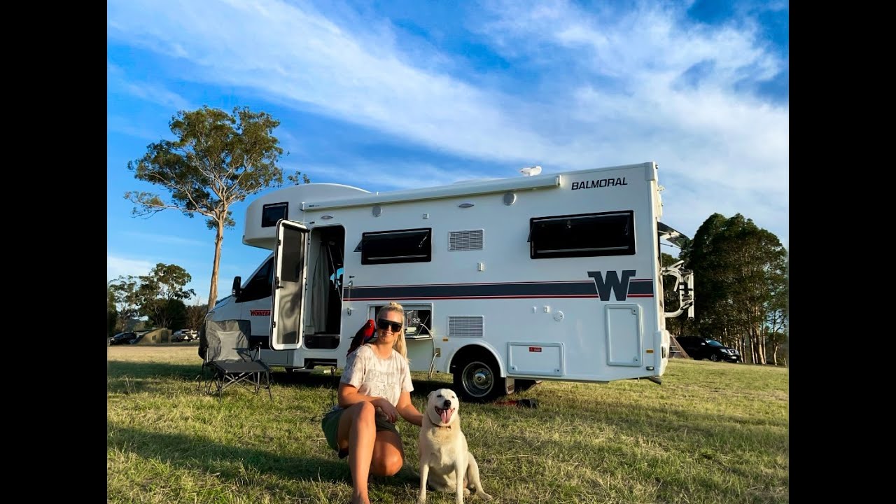 Maiden Voyage of my new Winnebago Balmoral to Lake St Clair NSW - Pet friendly camping