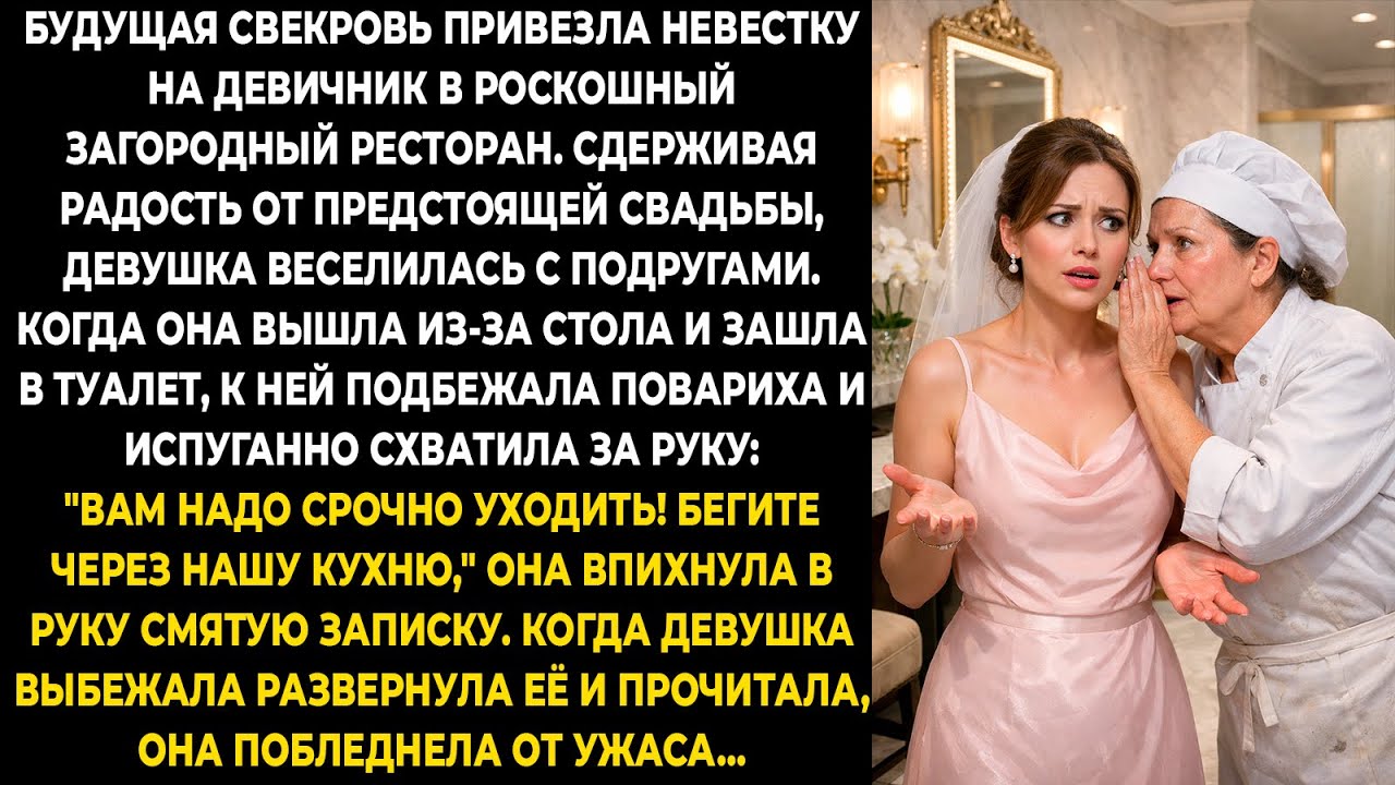 Будущая свекровь привезла невестку на девичник в роскошный загородный ресторан. Сдерживая радость...