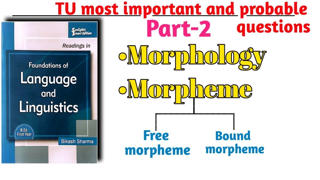 अब morphology र morpheme बुझ्न सजिलो (Part-2) #linguistic #language #tu #bed1styear