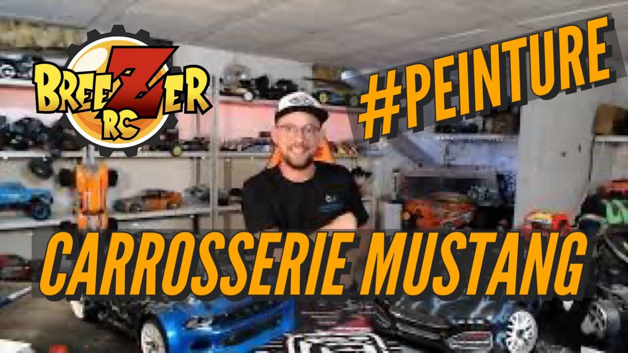 Carrosserie Mustang 1/8 🥰 (Peinture aérographe sans masquage)