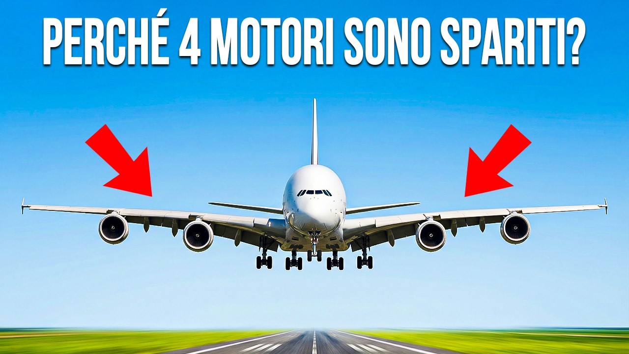 Perché gli aerei non hanno MAI più 4 motori?