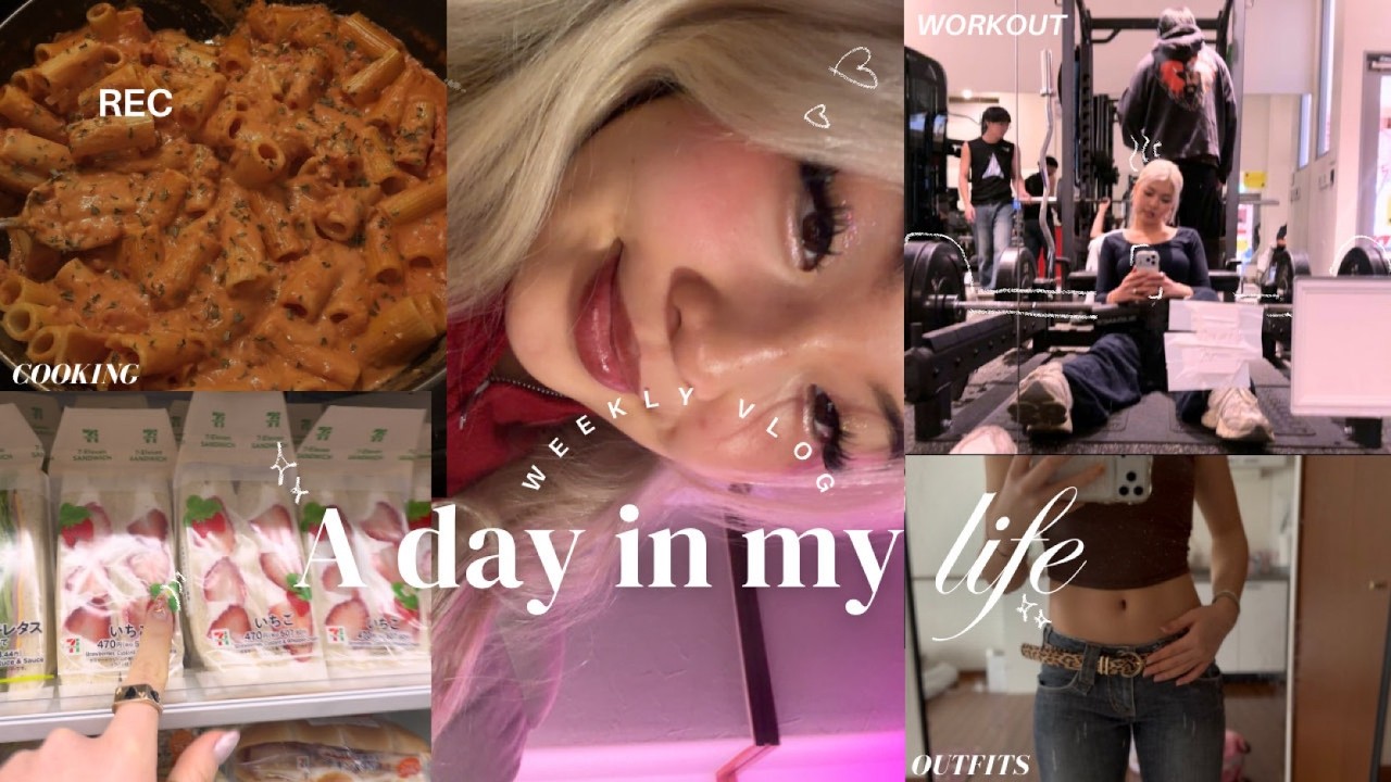 MY COLLEGE DIARY🌸(spring semester)(cooking, healthy eats, working out, school, tokyo)