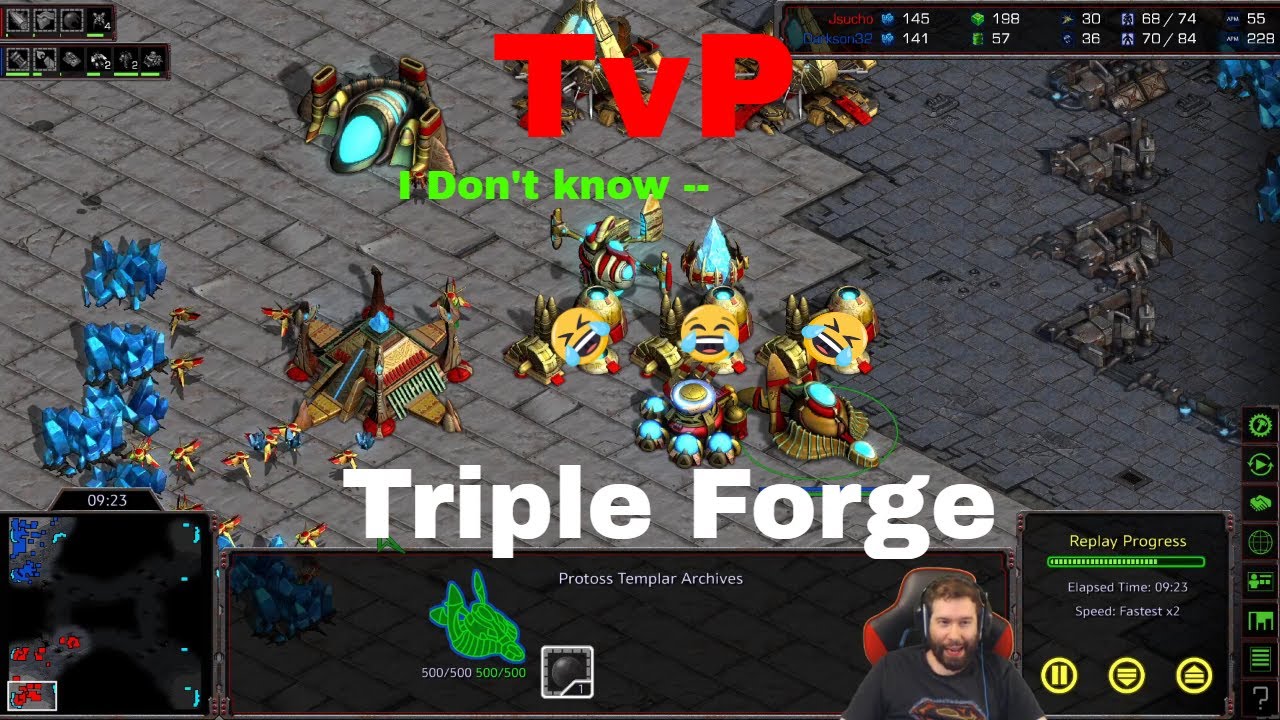 Starcraft Remastered ladder EP: 18 [ TvP Triple Forge..]