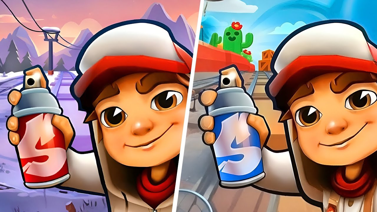 Subway Surfers: Рим 2026 🆚 Сравнение карт Subway Surfers и Brawl Stars 2025
