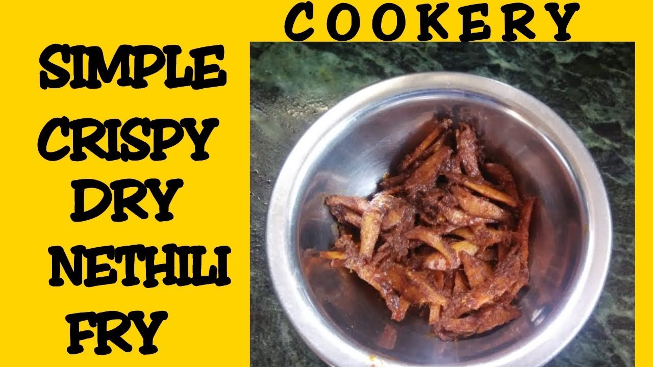 Simple And Crispy Dry Nethili Fry | Anchovies Fry |
