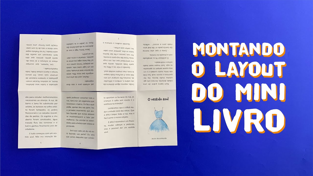 Montando o layout do minilivro no Publisher