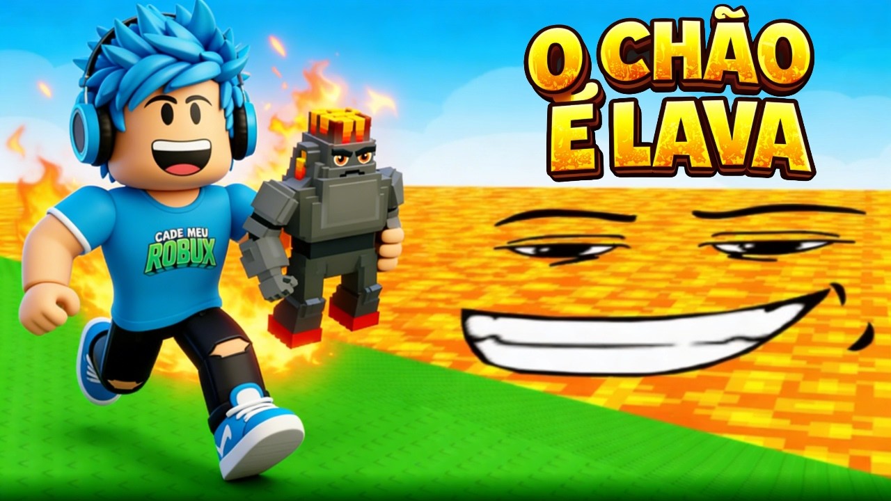 SOBREVIVI À LAVA NO ROBLOX! 😱🔥 Desafio INSANO para Brainrots