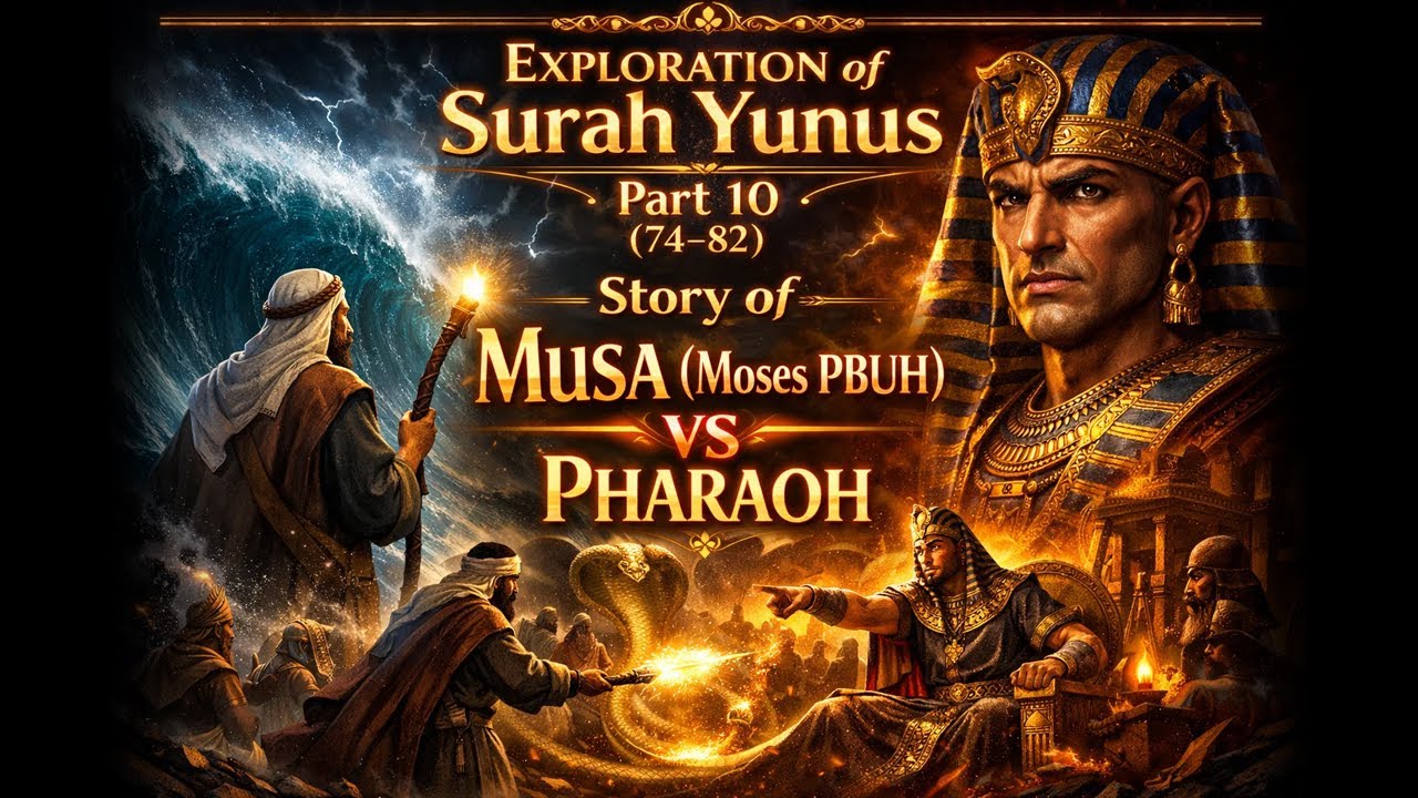 Summary of Surah Yunus Part 10 (74–82) Story of Musa (Moses PBUH) VS Pharaoh