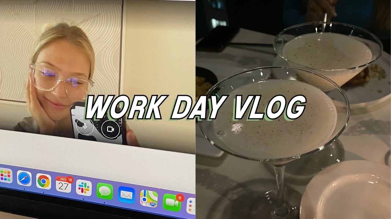 chatty vlog: typical work day, get ready with me, + steff’s bday dinner | maddie cidlik