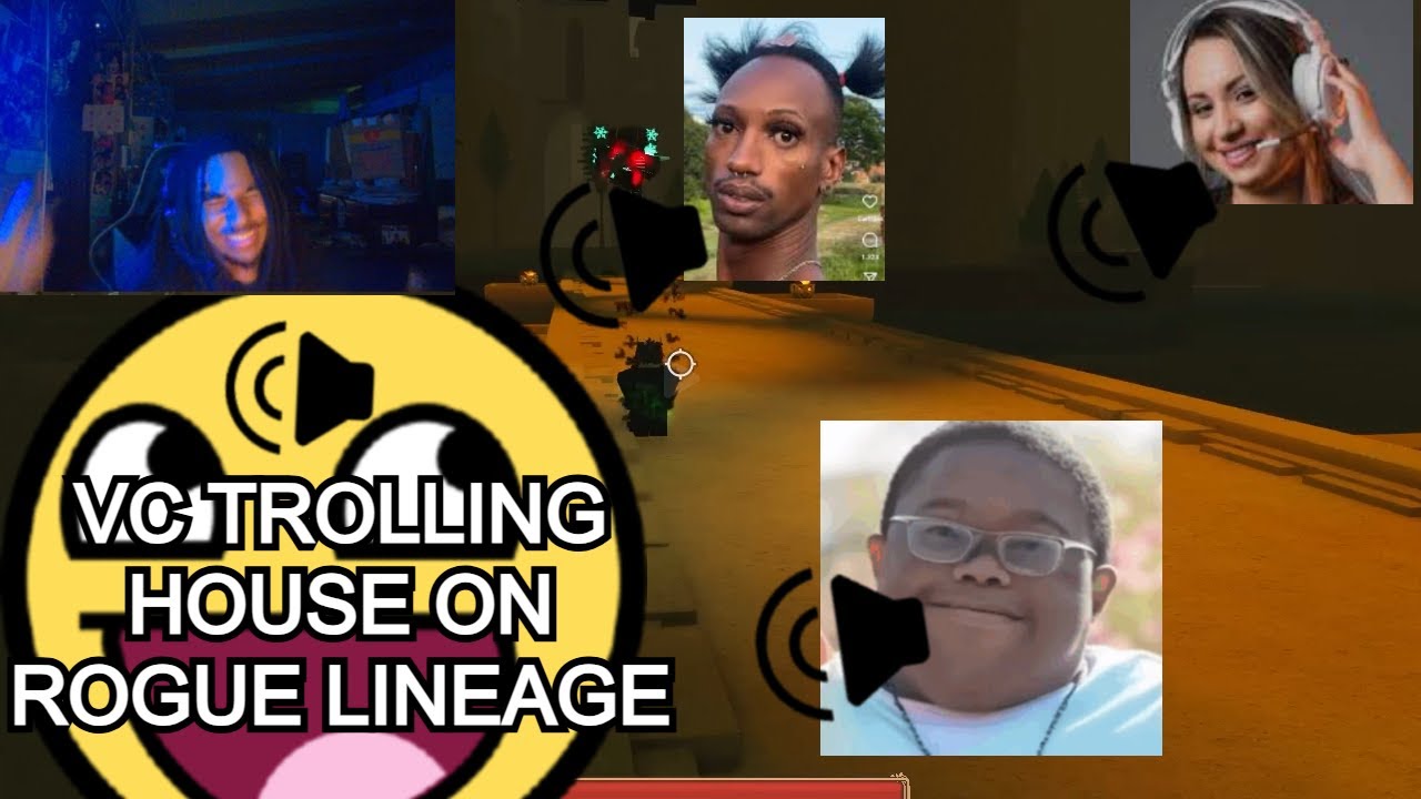 VC TROLLING HOUSE/CLAN ON ROBLOX ROGUE LINEAGE