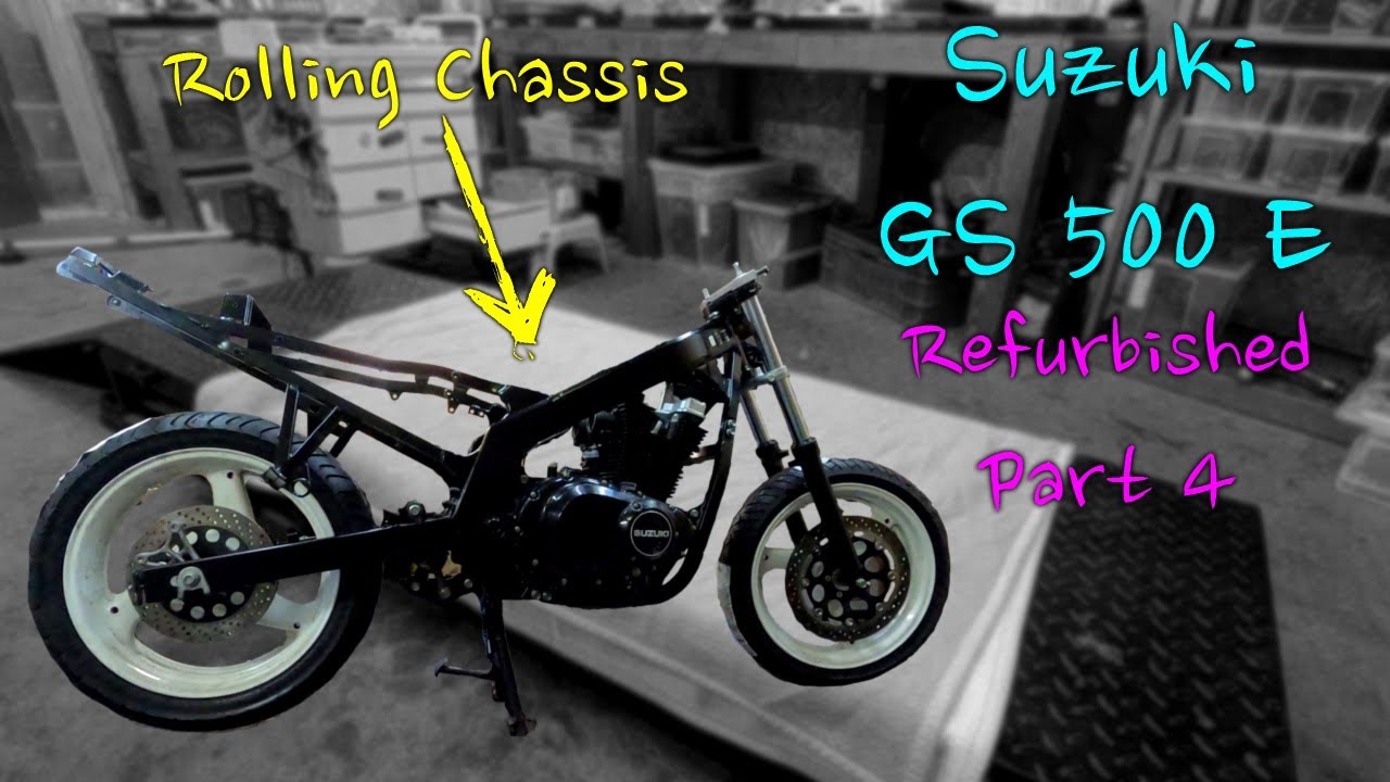 Refurbishing a neglected Suzuki GS 500 E | Part 4 - Rolling chassis done!