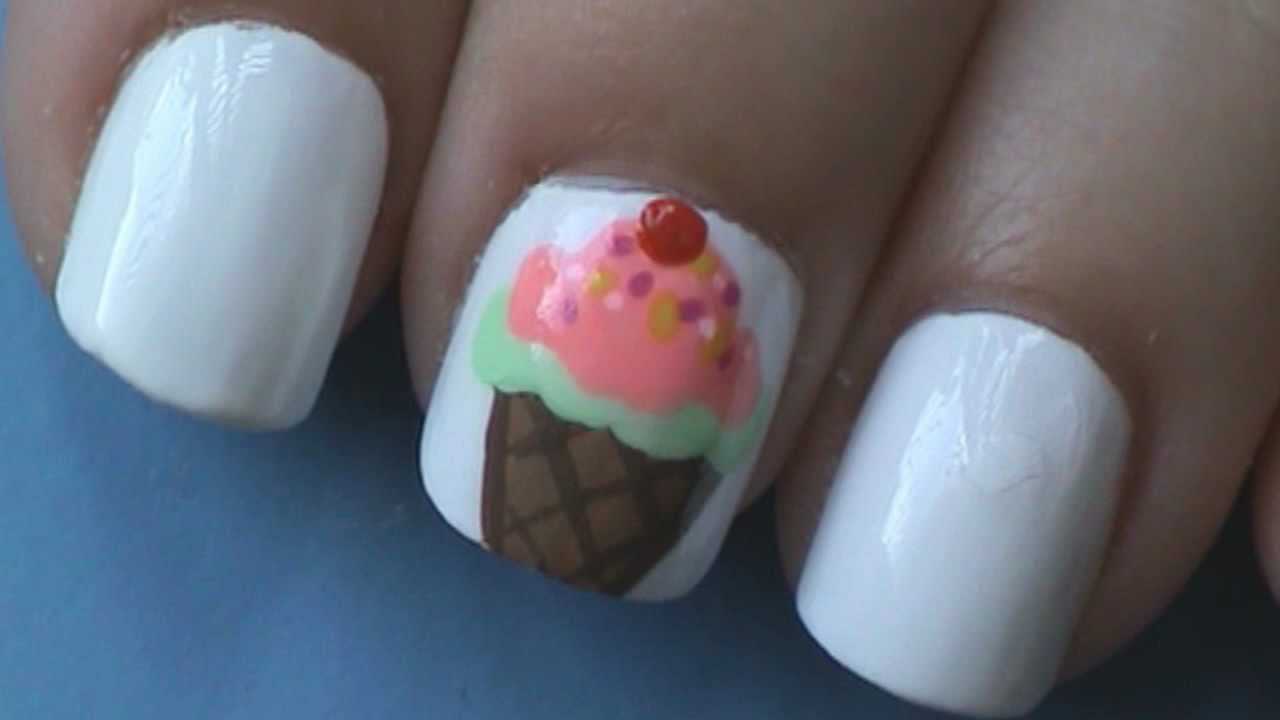 Ice Cream Nail Art