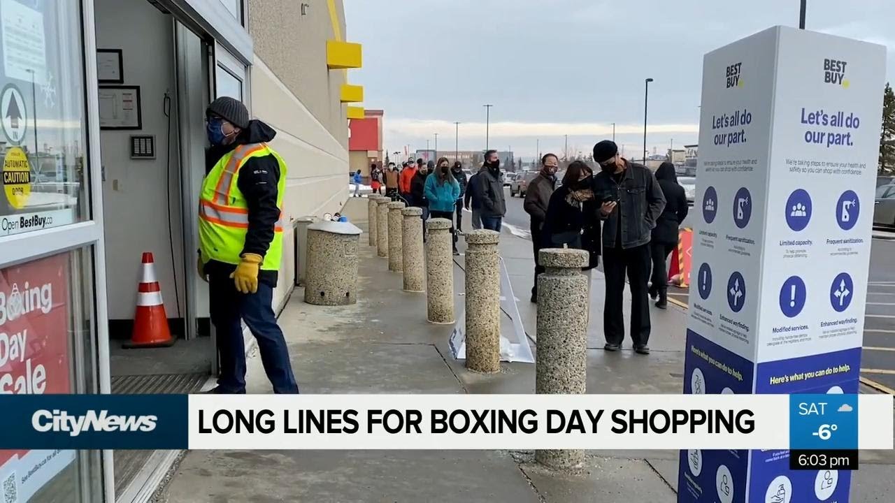 Long Boxing Day shopping lines