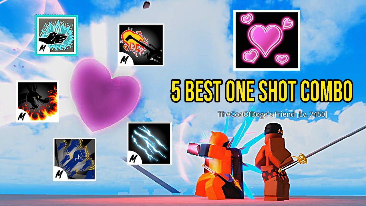 5 Best One Shot Combo For Love Rework | Blox Fruits