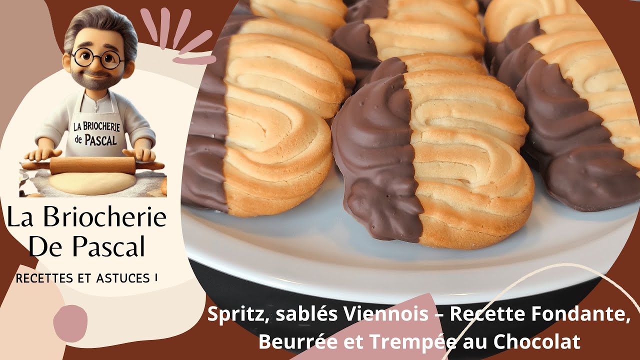 Sablés Viennois (Spritz fondants au chocolat) - Recette facile de La Briocherie de Pascal
