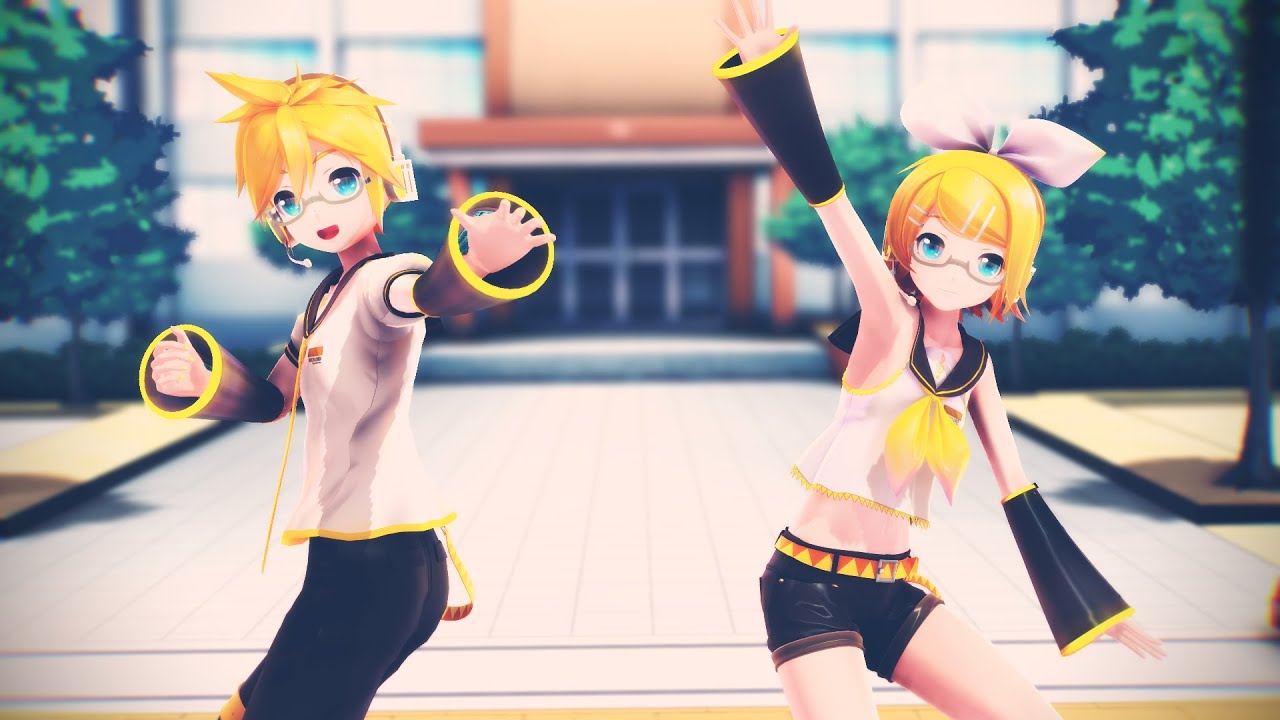 Rin＊Len ''Drop Pop Candy'' VOCALOID4カバー＊MMD
