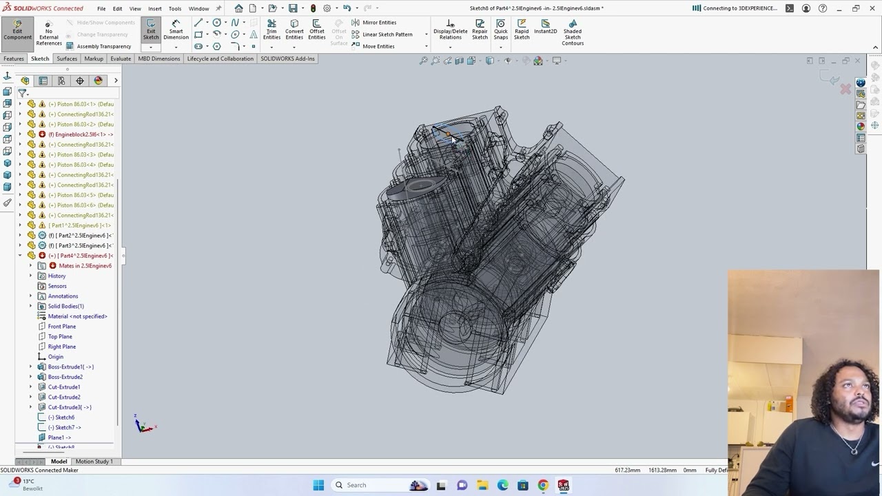 Cylinder Head Design & Modeling | Solidworks V6 Race Engine Build (Ep. 6)